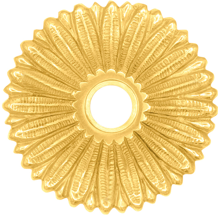 French Provincial Solid Brass Rosette (Several Finishes Available)