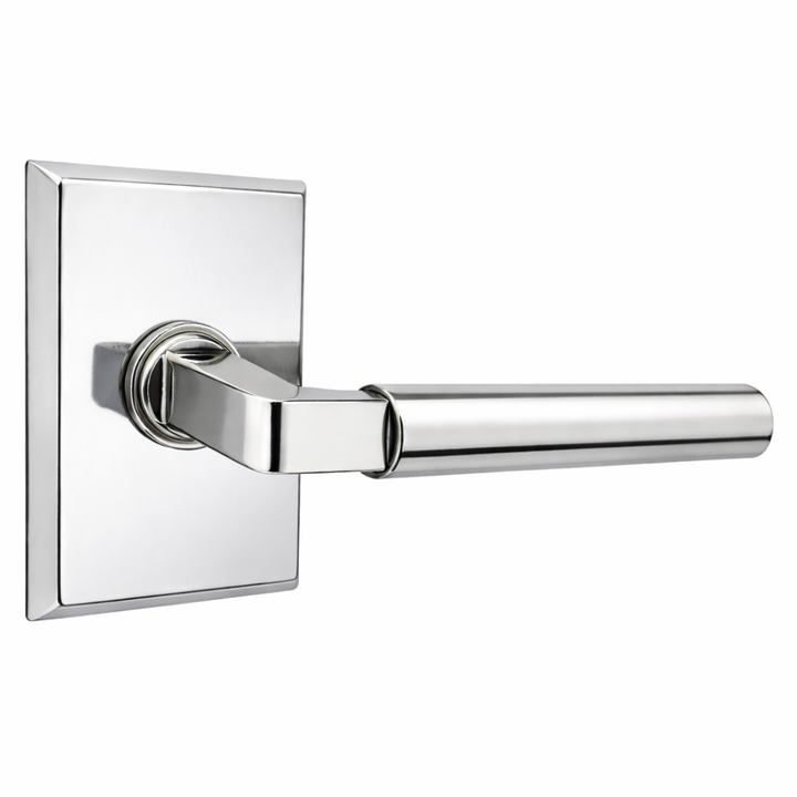 ##Antique Hardware## Magnifique® Rectangular Door Set with Modern Smooth Lever (Several Finishes Available)