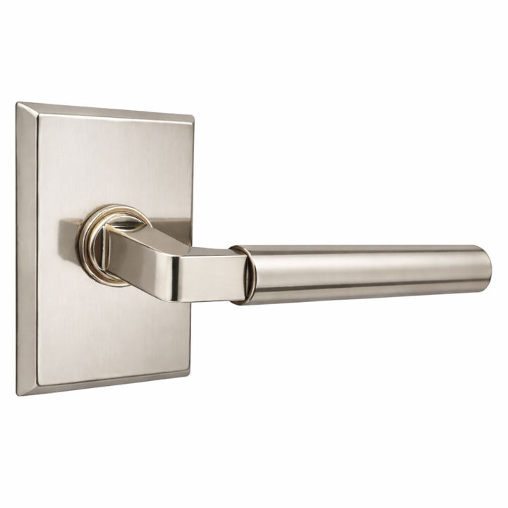 ##Antique Hardware## Magnifique® Rectangular Door Set with Modern Smooth Lever (Several Finishes Available)