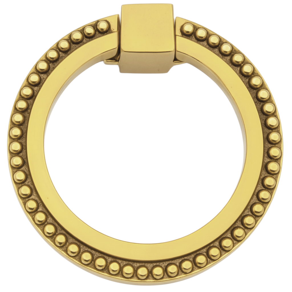 ##Antique Hardware## 3 Inch Beaded Signature Ring Pull (Several Finishes Available)