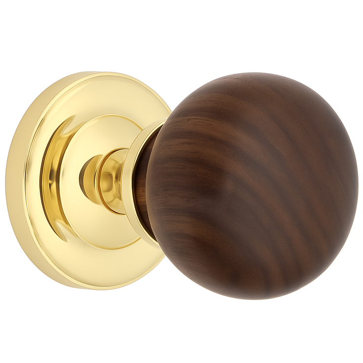 ##Antique Hardware## Magnifique™ Classic Door Set with Rosewood Knobs (Several Finishes Available)