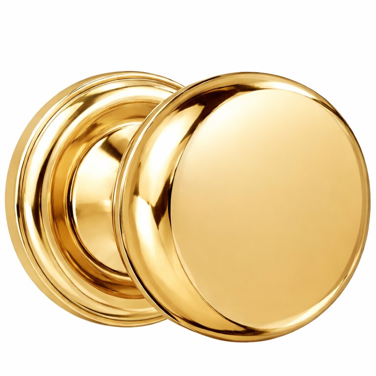##Antique Hardware## Magnifique® Classic Door Set with Brass Round Knobs (Several Finishes Available)
