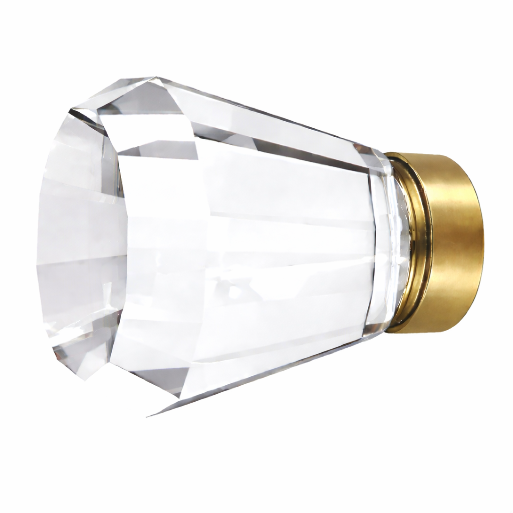 1 1/4 Inch Crystal Glass Brookmont Cabinet & Furniture Knob