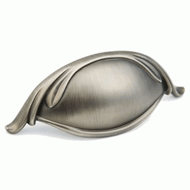 ##Antique Hardware## 4 3/4 Inch (3 Inch c-c) French Farm Cup Pull