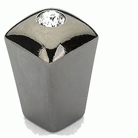 Antique Hardware 1/2 Inch Modern Skyevale Crystal Cabinet & Furniture Knob CABINET KNOB