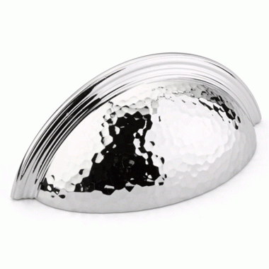 ##Antique Hardware## 4 1/2 Inch (3 Inch c-c) Atherton Hammered Cup Pull