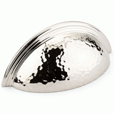 ##Antique Hardware## 4 1/2 Inch (3 Inch c-c) Atherton Hammered Cup Pull