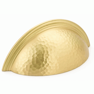 ##Antique Hardware## 4 1/2 Inch (3 Inch c-c) Atherton Hammered Cup Pull