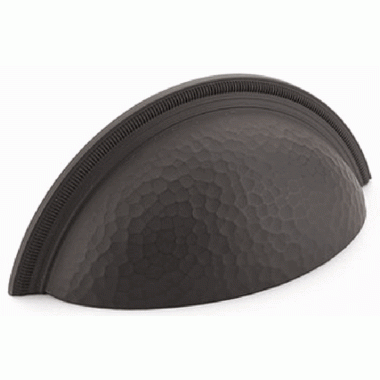 ##Antique Hardware## 4 1/2 Inch (3 Inch c-c) Atherton Hammered Cup Pull