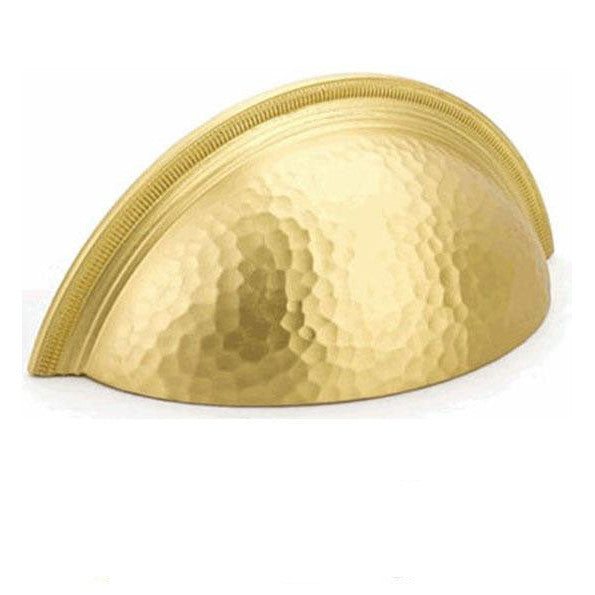 ##Antique Hardware## 4 1/2 Inch (3 Inch c-c) Atherton Hammered Cup Pull