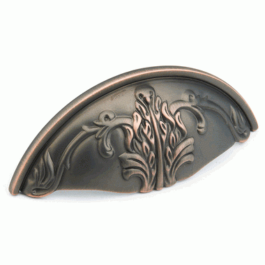 ##Antique Hardware## 4 3/4 Inch (3 Inch c-c) Corinthian Cup Pull