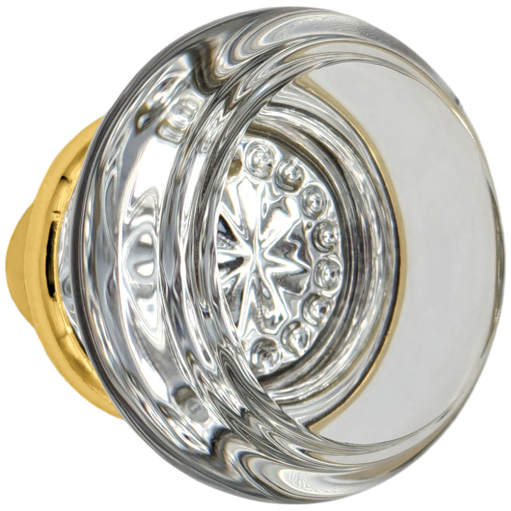 Round Crystal Spare Door Knob Set (Several Finishes Available)