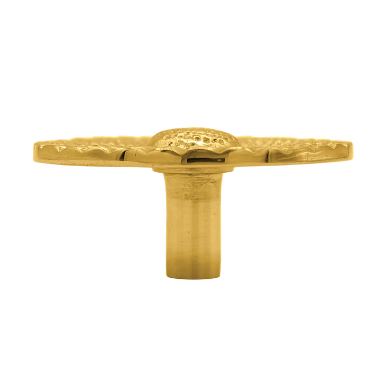 2 Inch Solid Brass Art Deco Style Round Cabinet & Furniture Knob (Several Finishes Available)