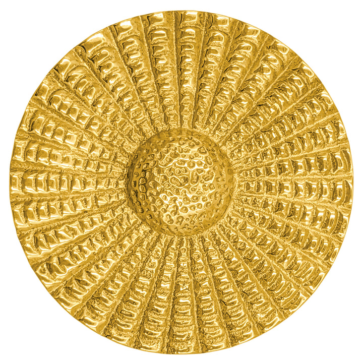 2 Inch Solid Brass Art Deco Style Round Cabinet & Furniture Knob (Several Finishes Available)