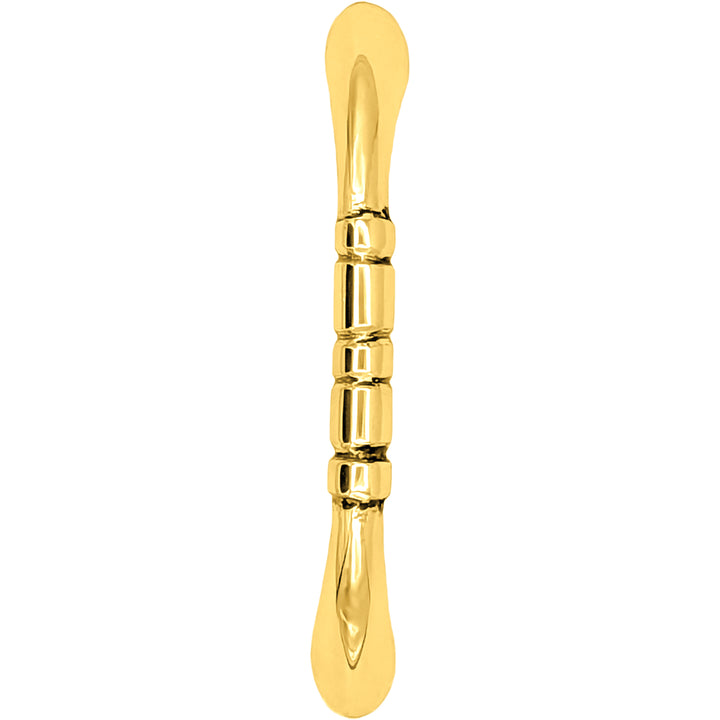4 3/4 Inch Overall (4 Inch c-c) Solid Brass Traditional Pull (Several Finishes Available)