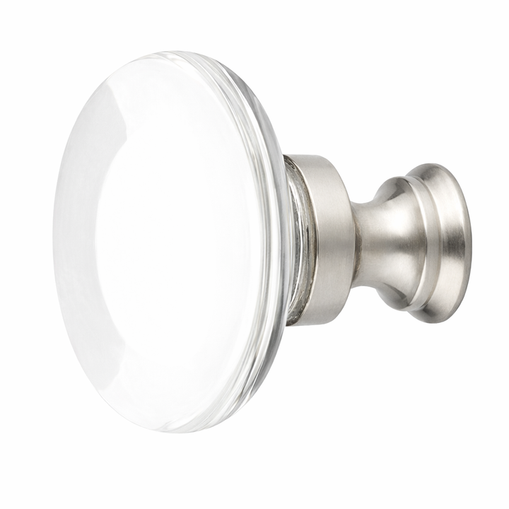 1 3/4 Inch Clear Crystal Glass Providence Cabinet & Furniture Knob