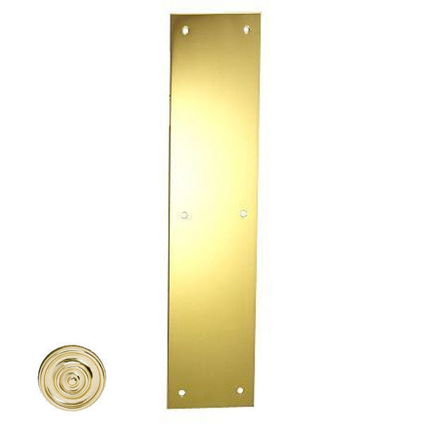 ##Antique Hardware## 12 Inch Solid Brass Push Plate
