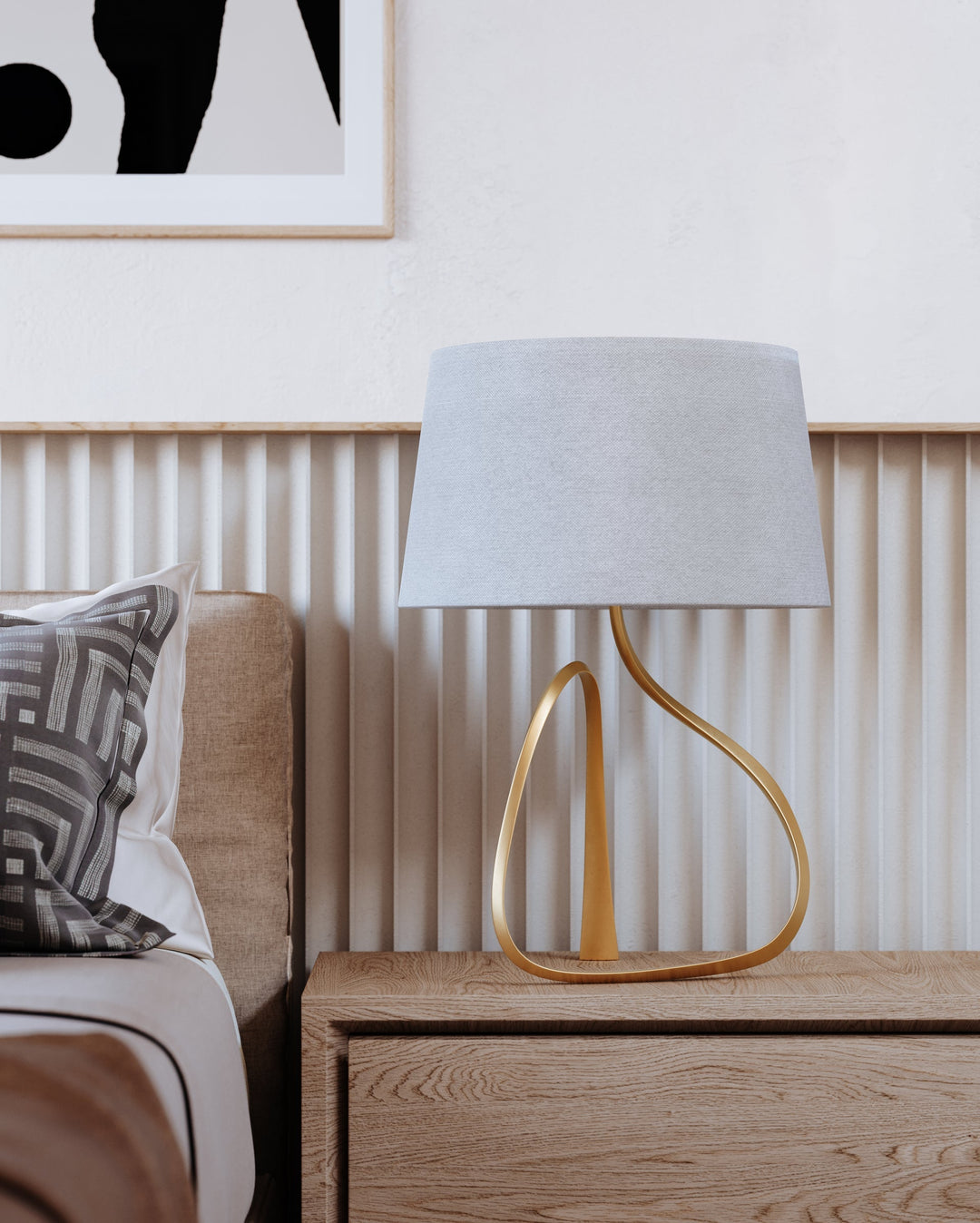 ##Antique Hardware## Tharold Table Lamp