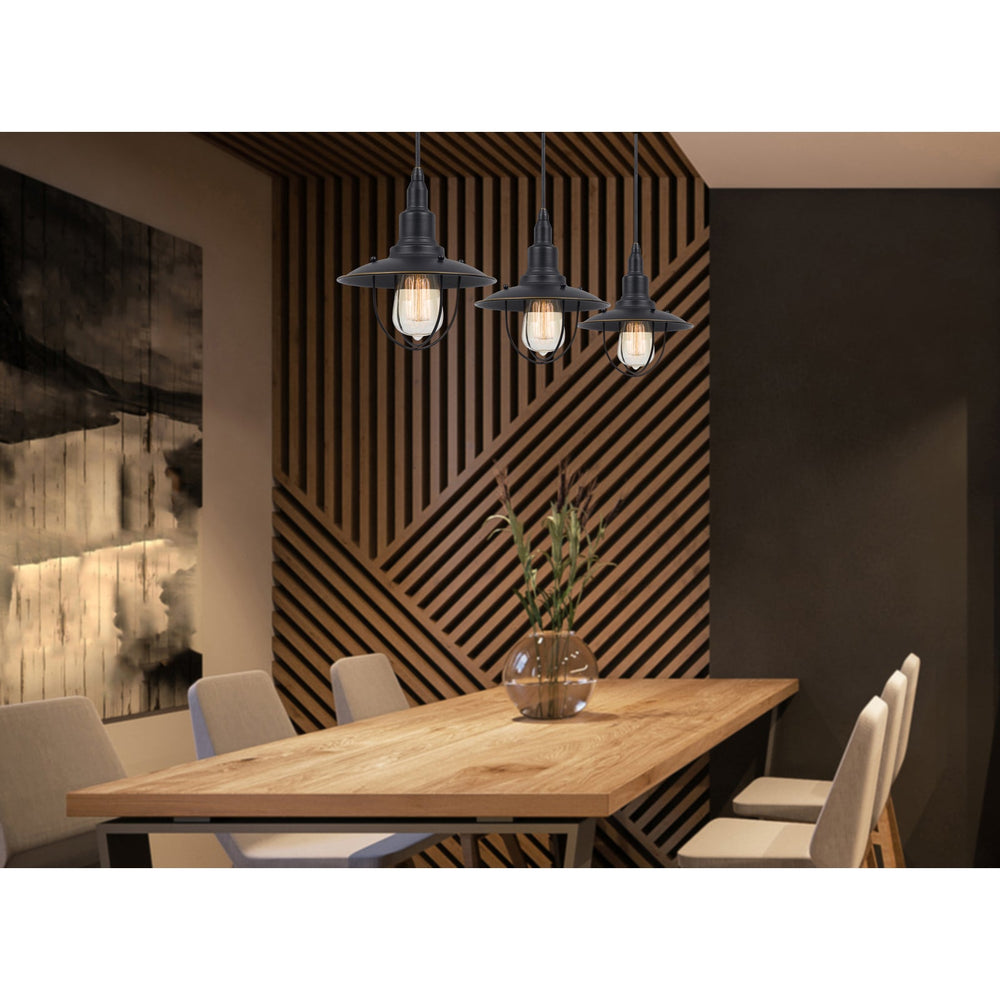 ##Antique Hardware## 60W ALLENTOWN METAL PENDANT