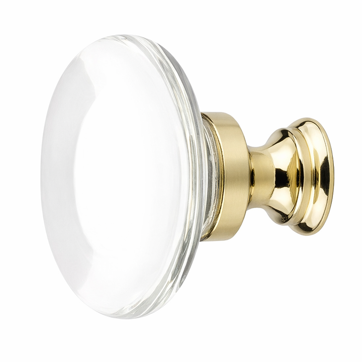 1 3/4 Inch Clear Crystal Glass Providence Cabinet & Furniture Knob
