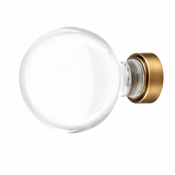 1 Inch Crystal Glass Bristol Cabinet & Furniture Knob
