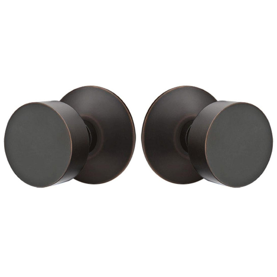 ##Antique Hardware## Solid Brass Round Door Knob Set With Modern Rosette (Several Finish Options)