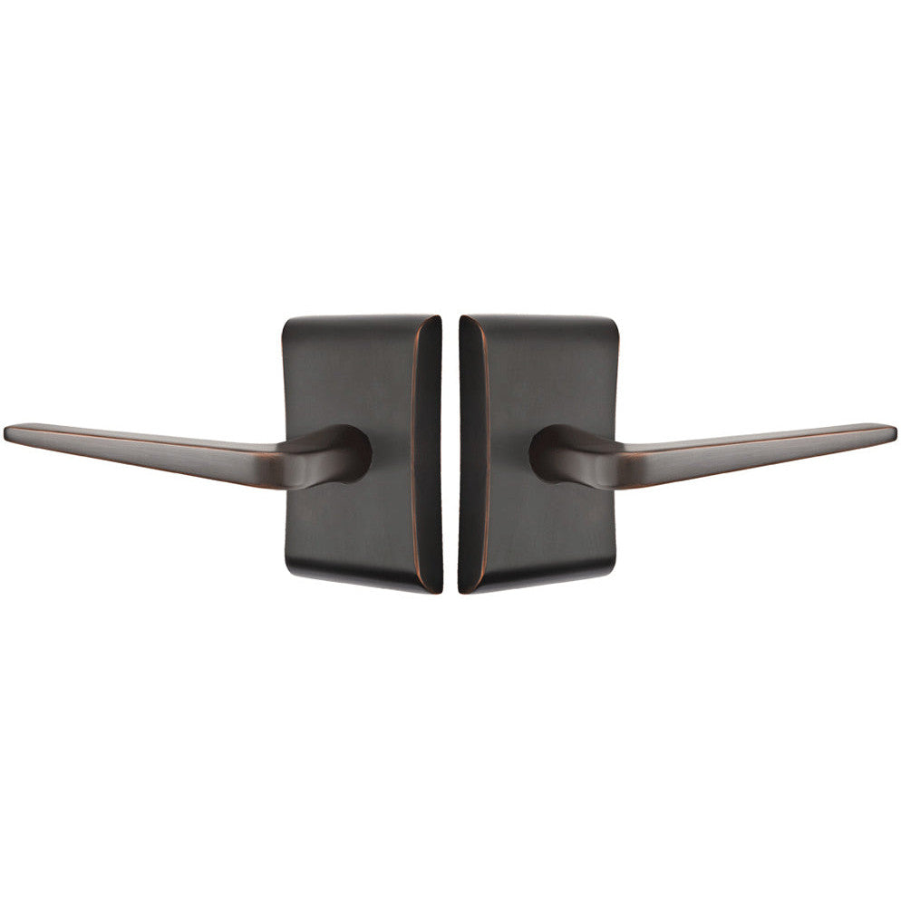 Antique Hardware Emtek Solid Brass Athena Lever With Neos Rosette (Several Finish Options) EMTEK LEVER DOOR KNOB