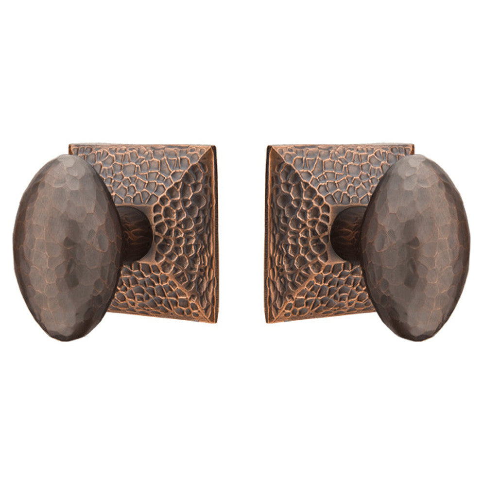 Antique Hardware Hammered Egg Knob With Hammered Rosette (Several Finish Options) EMTEK DOOR KNOB