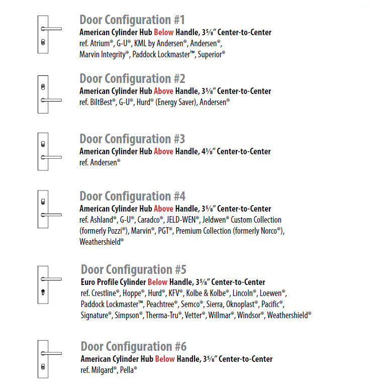 ##Antique Hardware## Brass Rectangular Multi-Point Handleset with Teton Lever (Several Finishes Available)