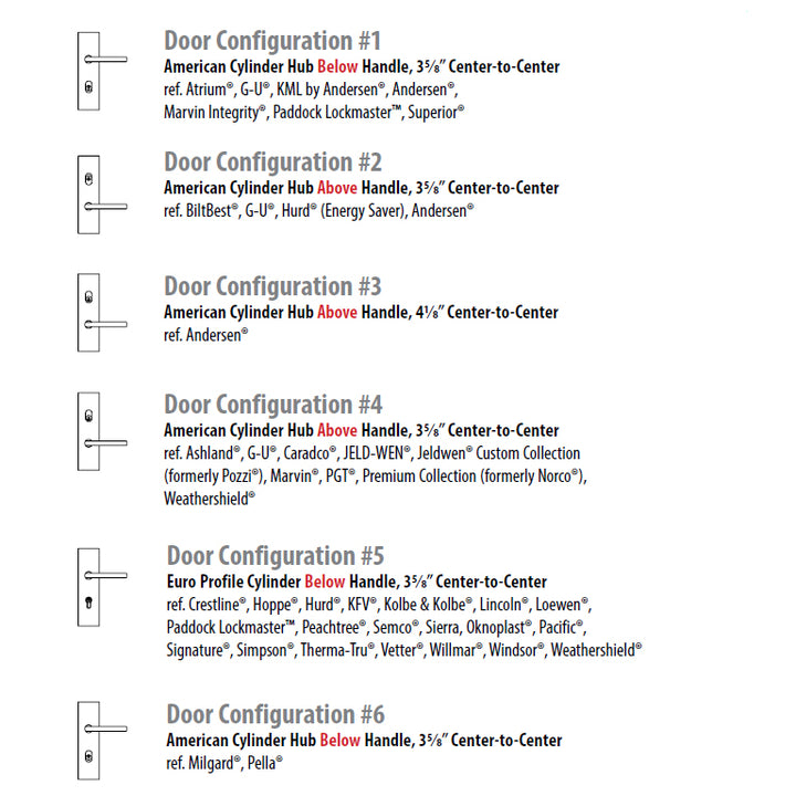 ##Antique Hardware## Brass Rectangular Multi-Point Handleset with Teton Lever (Several Finishes Available)