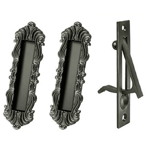 ##Antique Hardware## Victorian Style Single Pocket Passage Style Door Set (Several Finishes Available)