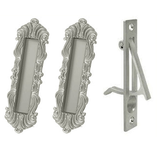 ##Antique Hardware## Victorian Style Heavy Duty Single Pocket Passage Style Door Set (Several Finishes Available)
