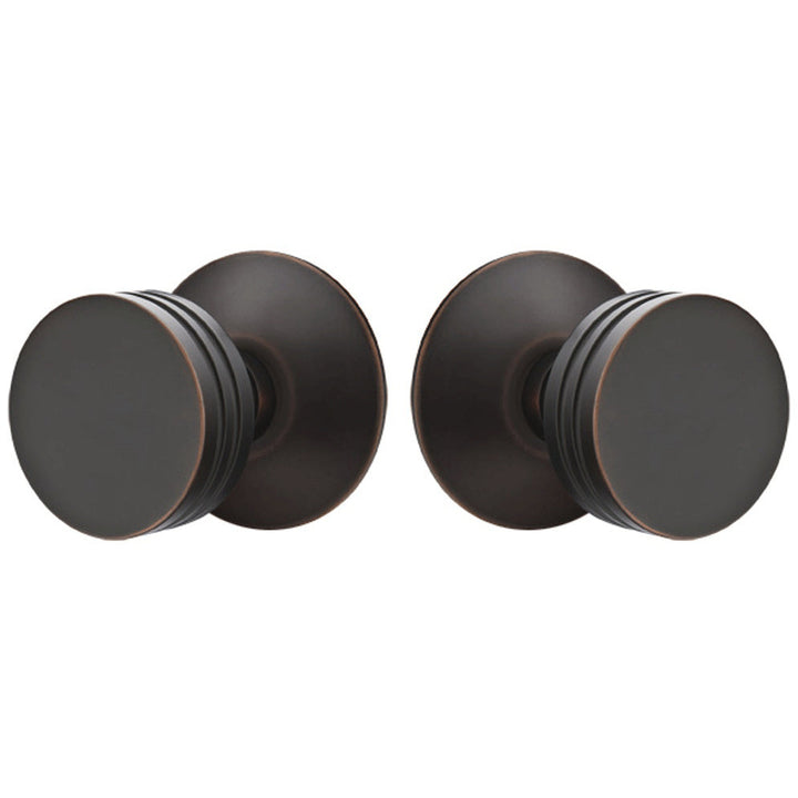 ##Antique Hardware## Solid Brass Bern Door Knob Set With Modern Rosette (Several Finish Options)