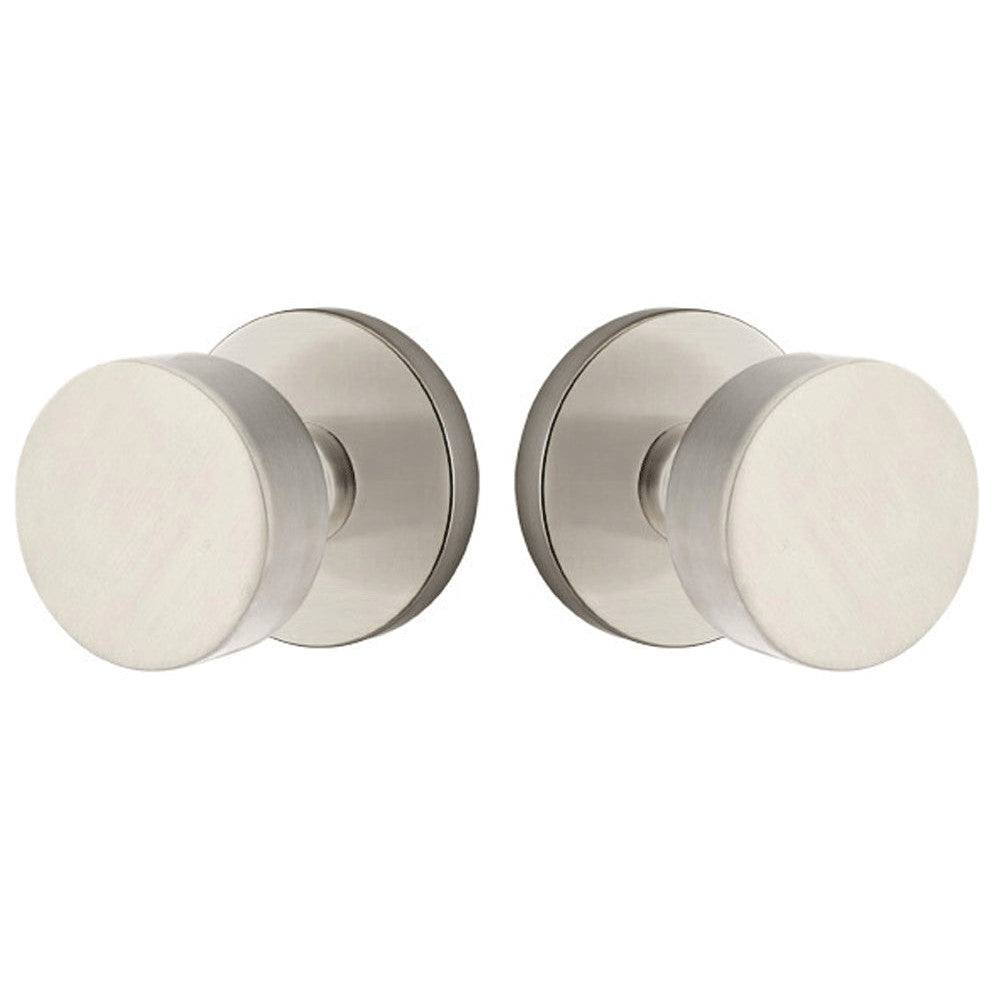 ##Antique Hardware## Solid Brass Round Door Knob Set With Disk Rosette (Several Finish Options)