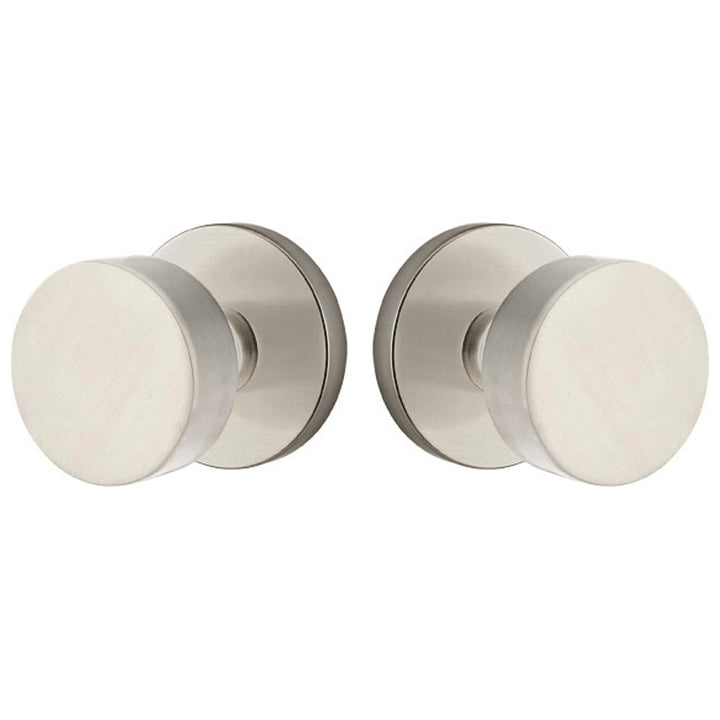 ##Antique Hardware## Solid Brass Round Door Knob Set With Disk Rosette (Several Finish Options)