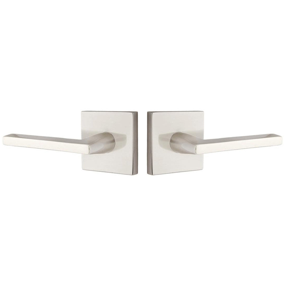 ##Antique Hardware## Solid Brass Helios Lever With Square Rosette (Several Finish Options)