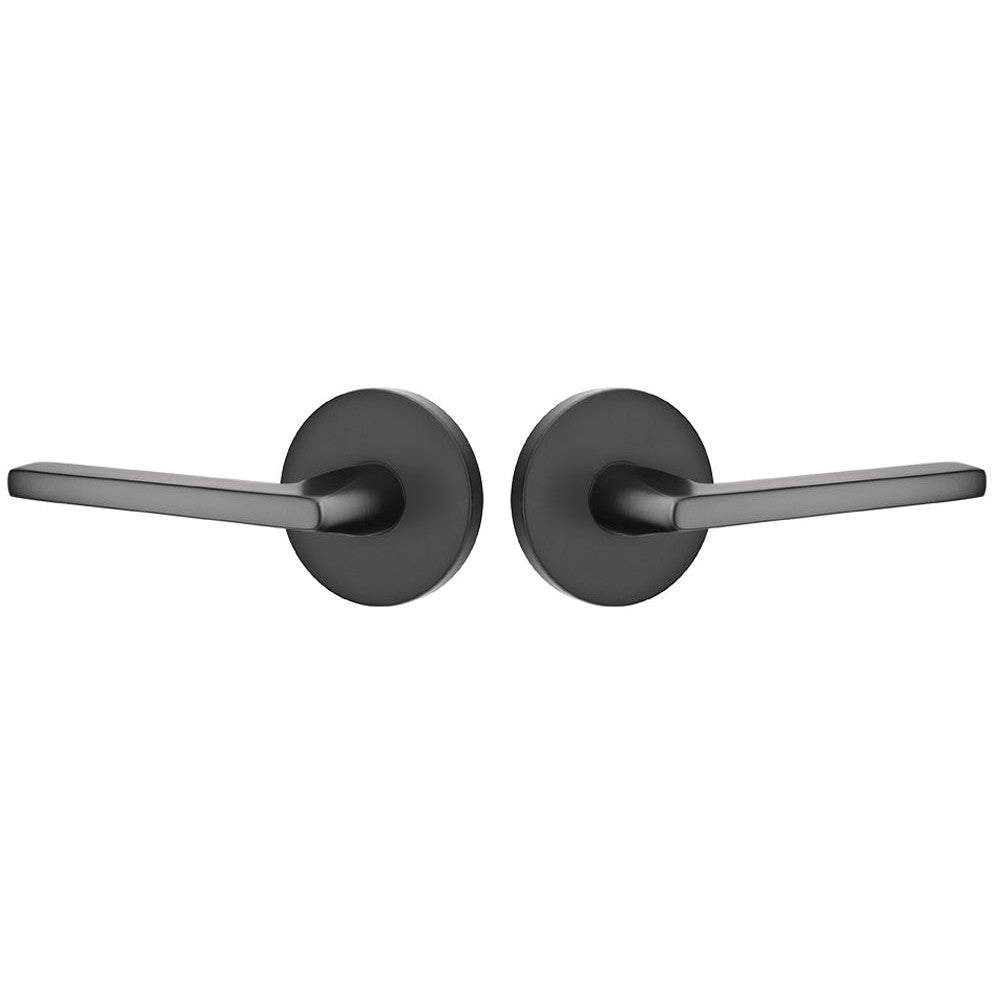 Antique Hardware Emtek Solid Brass Helios Lever With Disk Rosette (Several Finish Options) EMTEK LEVER DOOR KNOB