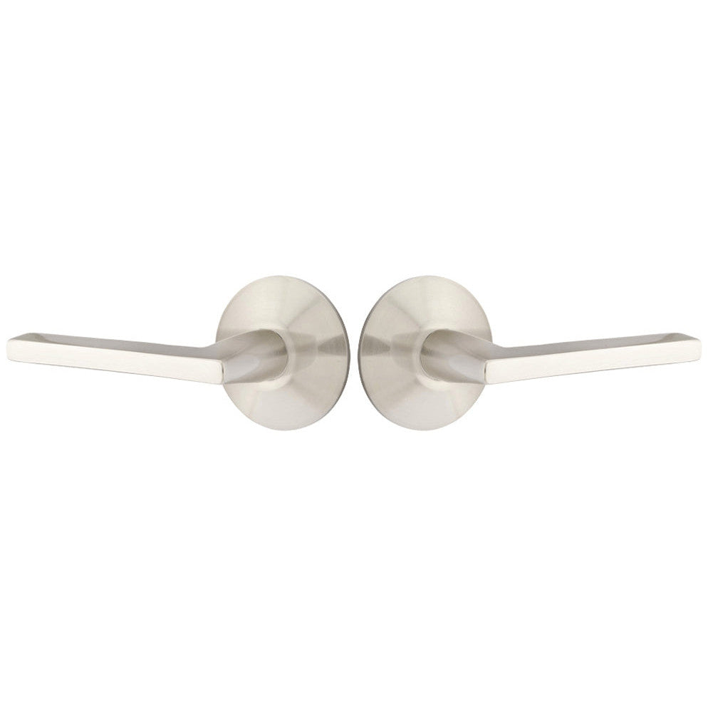 ##Antique Hardware## Emtek Solid Brass Helios Lever With Modern Rosette (Several Finish Options)