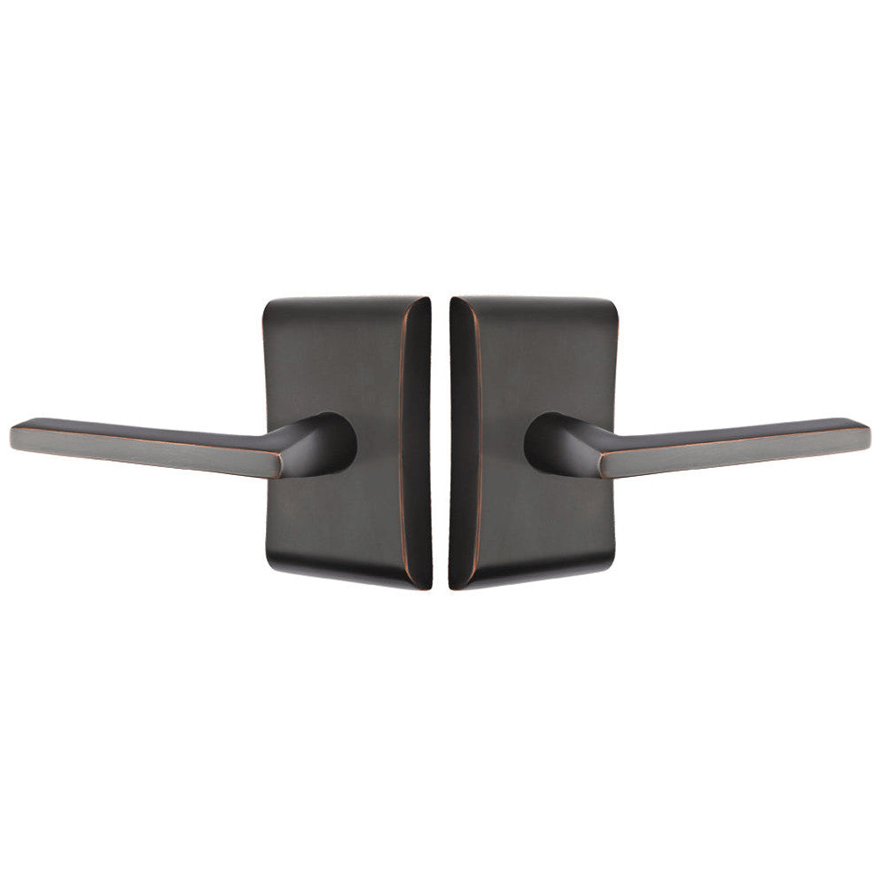 ##Antique Hardware## Emtek Solid Brass Helios Lever With Neos Rosette (Several Finish Options)