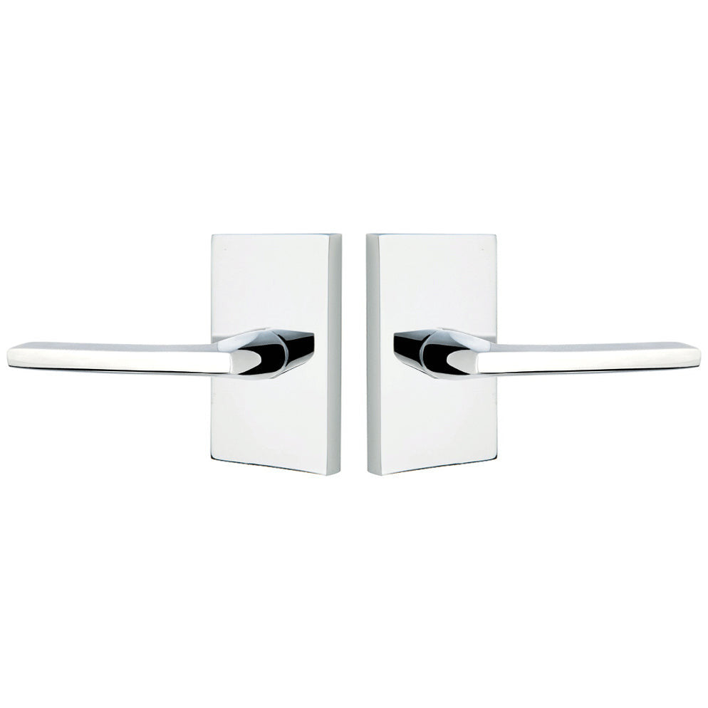 ##Antique Hardware## Emtek Helios Door Lever with Modern Rectangular Rosette (Several Finishes Available)