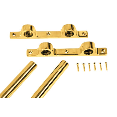 36 Inch Solid Brass Double Push Bar (Several Finishes Available)