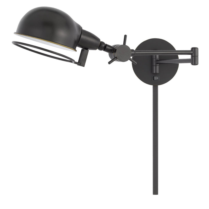 ##Antique Hardware## 60W LINTHAL SWING ARM WALL LAMP WITH ADJUSTABLE SHADE WITH 3 FT WIRE COVER