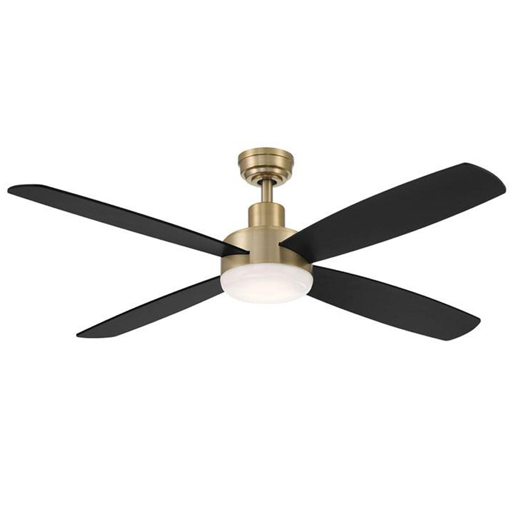 ##Antique Hardware## Aeris Brushed Brass  LED ceiling fan
