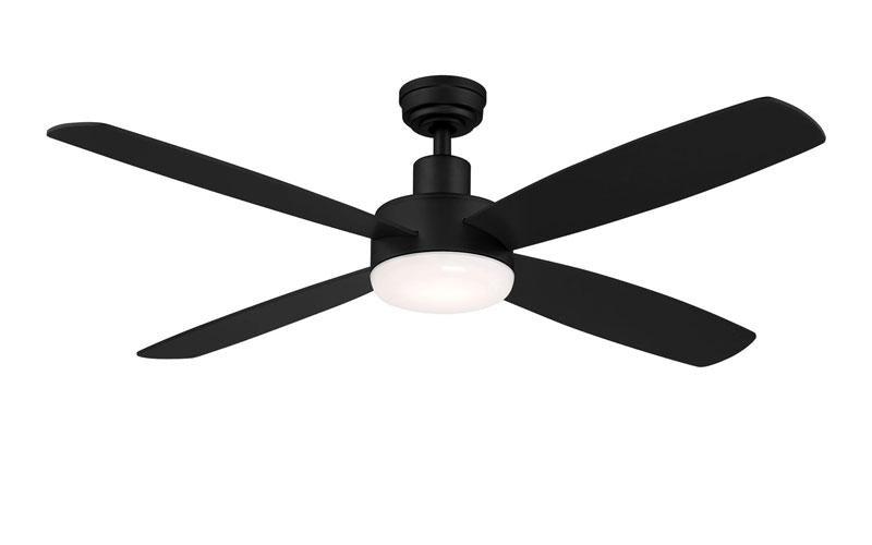 ##Antique Hardware## Aeris matte black LED ceiling fan