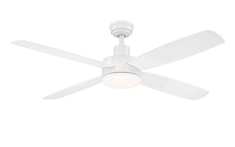 ##Antique Hardware## Aeris matte white LED ceiling fan