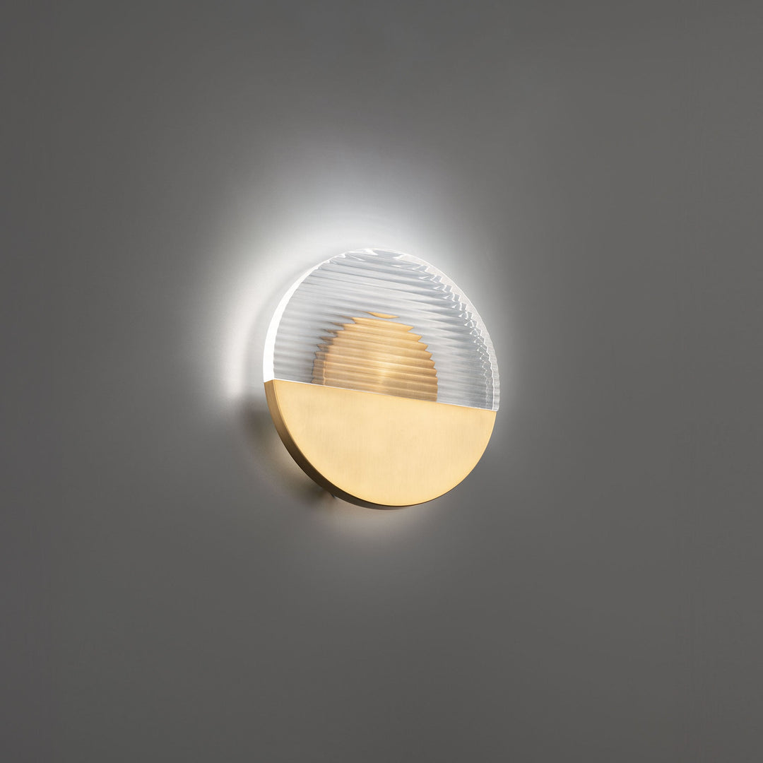 ##Antique Hardware## Crescent LED Wall Sconce