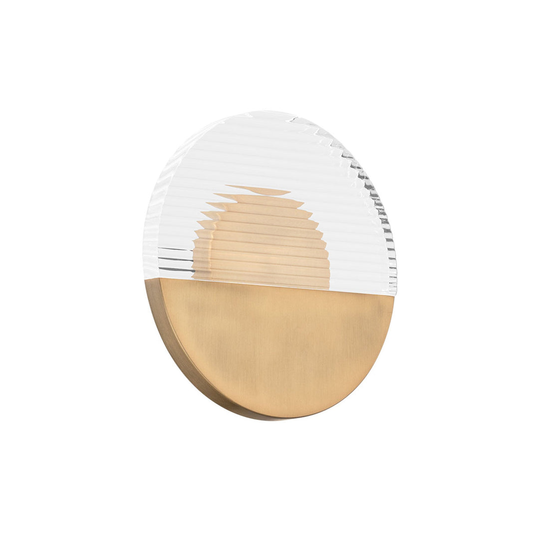 ##Antique Hardware## Crescent LED Wall Sconce