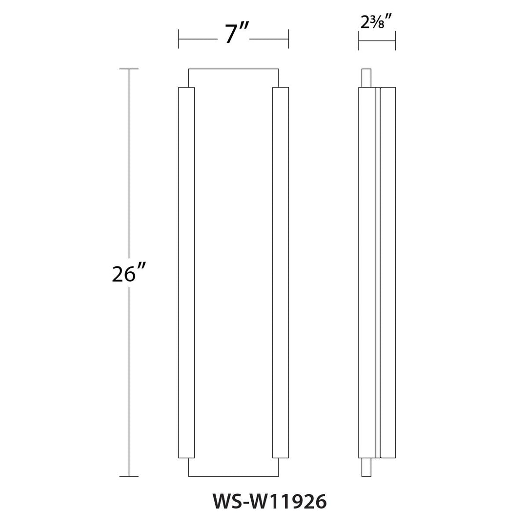 ##Antique Hardware## Fiction LED Indoor and Outdoor Wall Light