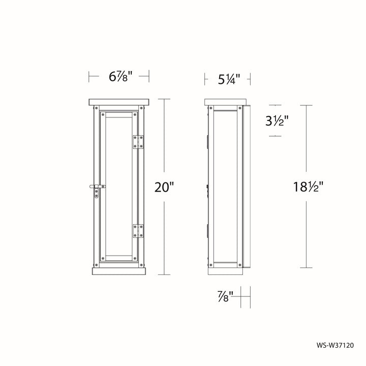 Antique Hardware Eliot LED Indoor and Outdoor Wall Light Exterior