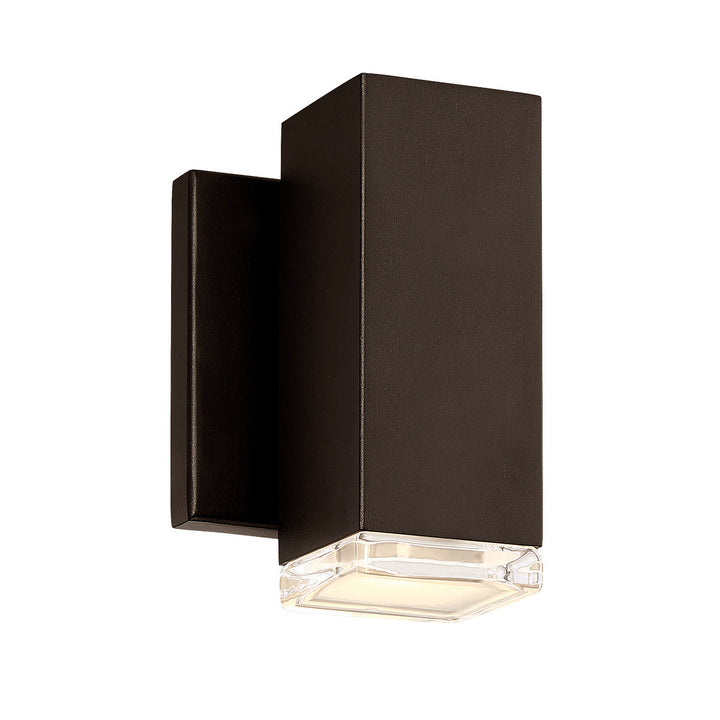 ##Antique Hardware## Block LED Indoor and Outdoor Wall Light